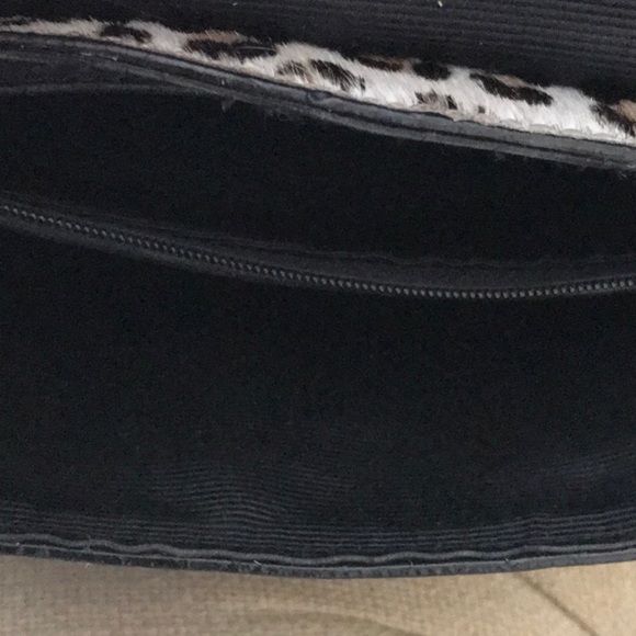 Ann Taylor Calfskin Cheetah Print Clutch Timeless - Picture 5 of 7